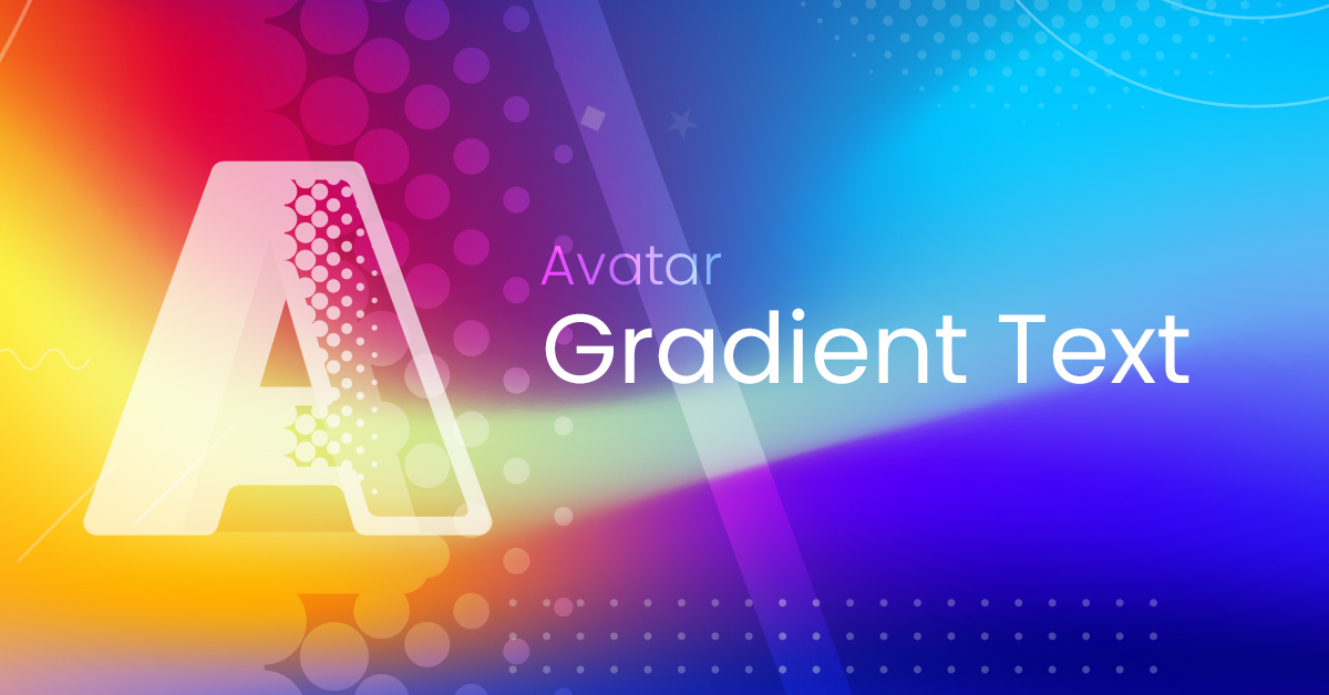 Avatar Gradient Text